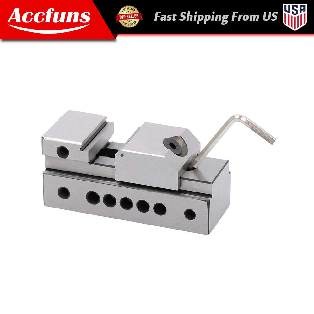 .0002'' Steel 1'' Precision Toolmaker Screwless Vise Grinding Mini Insert Vise