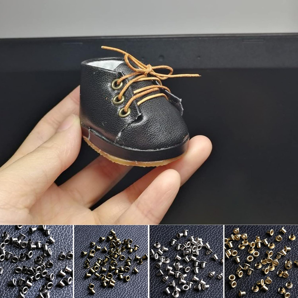 200Pcs 2MM Tiny Grommets Eyelets, Self-Backing Eyelets for Beads Crafting,Clothe