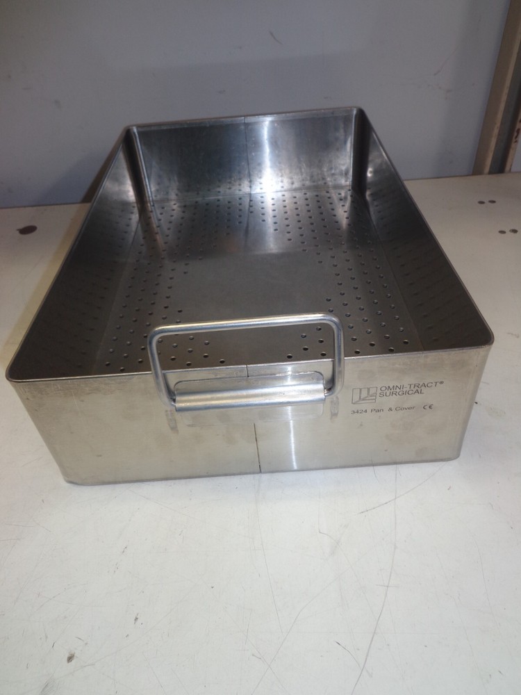 Omni-Tract Surgical Sterilization Container Tray Stainless Case Endoscopy