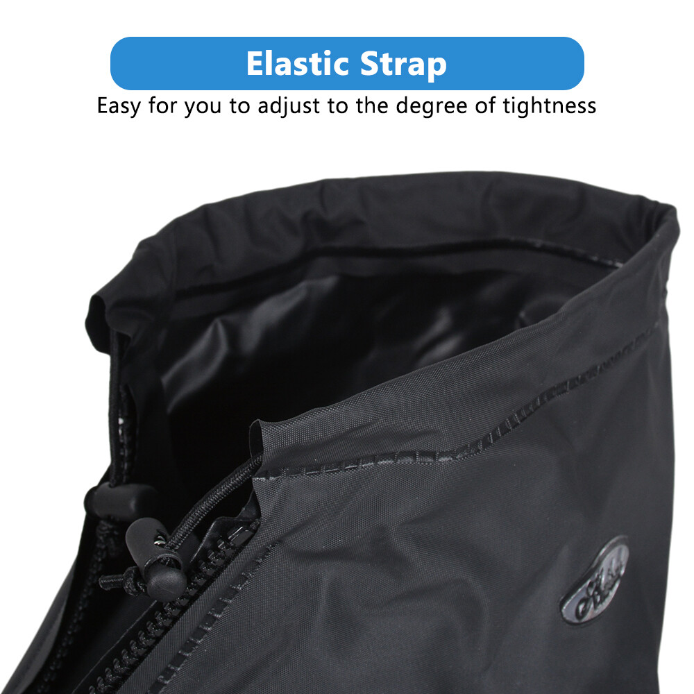 Reusable Waterproof Rain Shoe Covers Boot Non Slip Overshoe Zipper Men Women