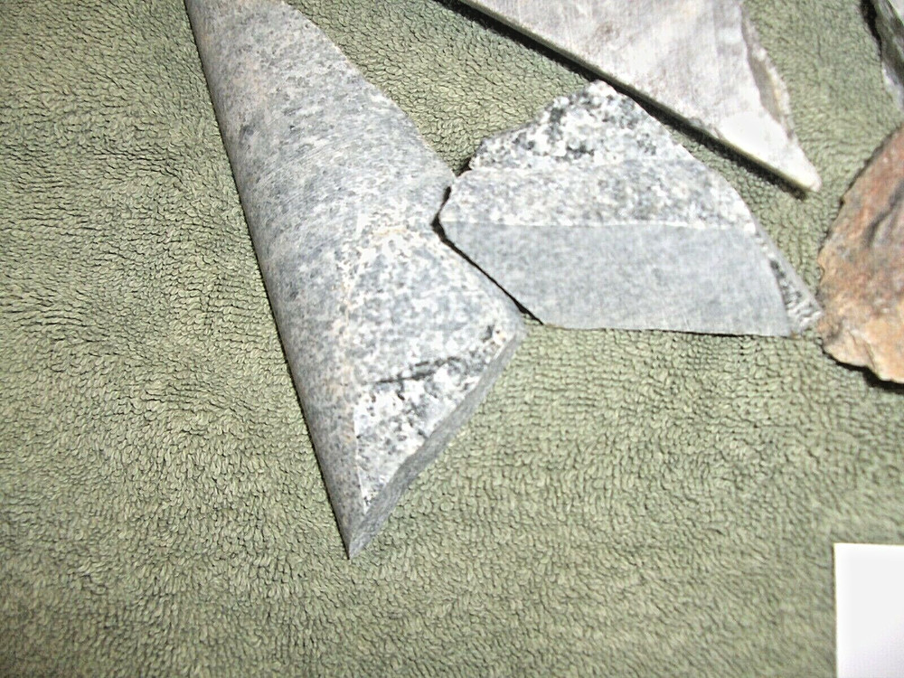 Split Core Samples From Alaska Gold Mine 6 Pieces CS35