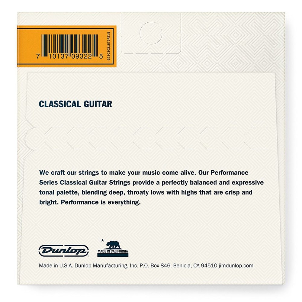 Dunlop DCV100NS Performance Nylon Classical Guitar Strings, Normal Tension