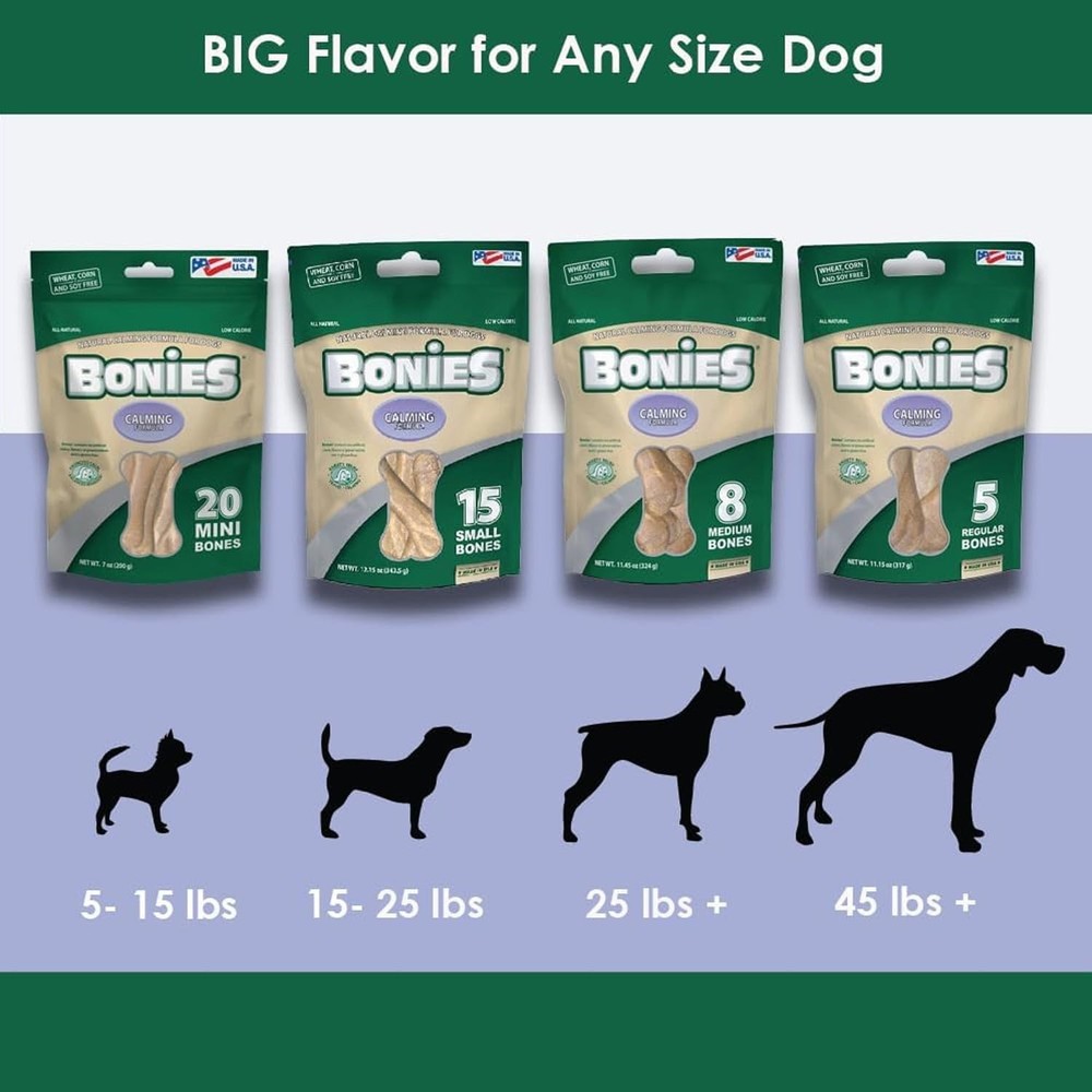 Natural Calming Formula Medium-Sized Single Bone - Contains Chamomile & Laven...