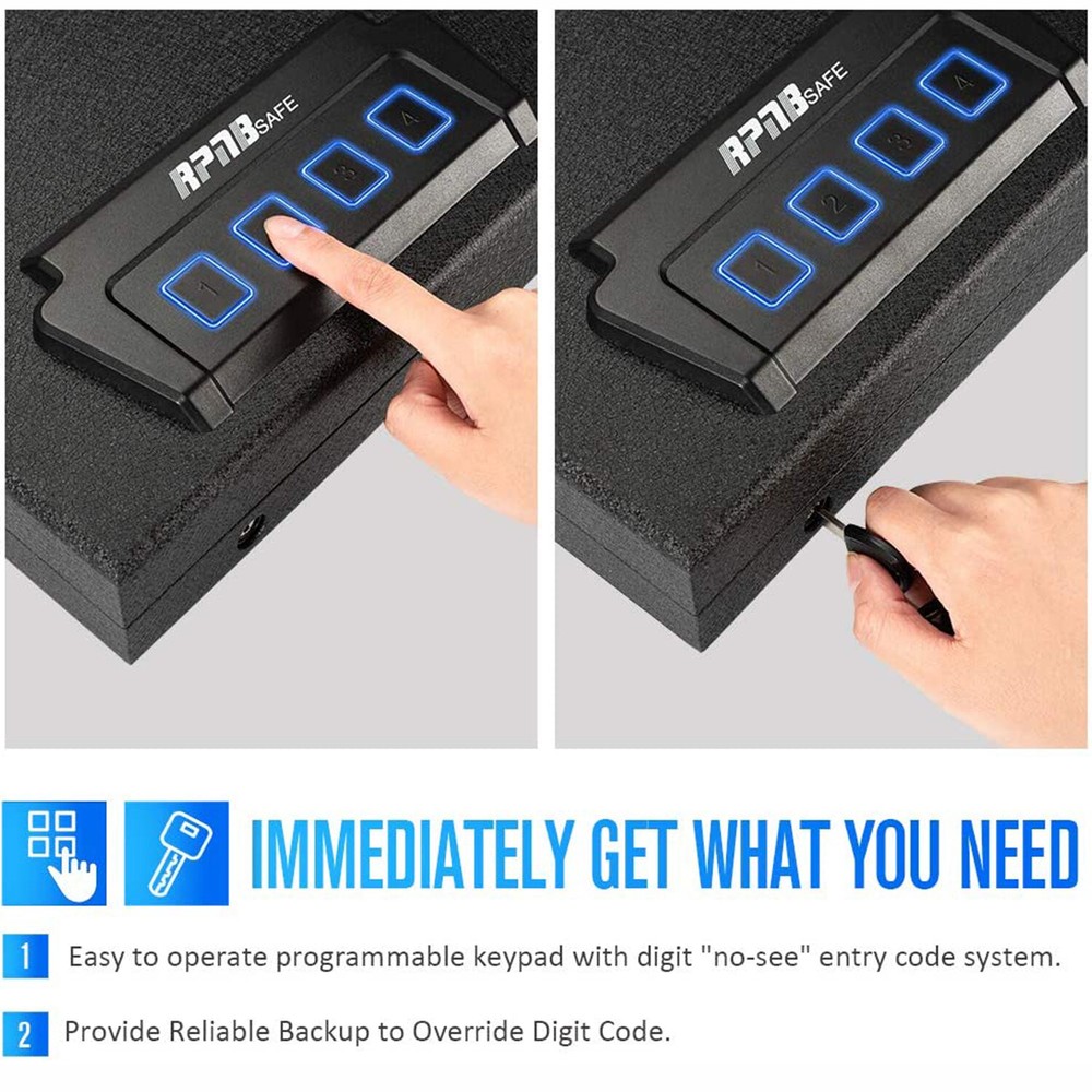 RPNB Gun Safe Portable Security Quick-Access Safety Device New