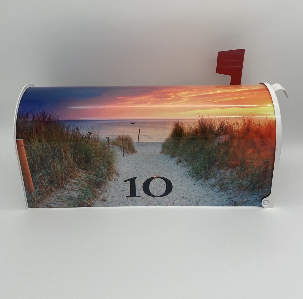 Beach Decor Custom Mailbox - Personalized gift for her