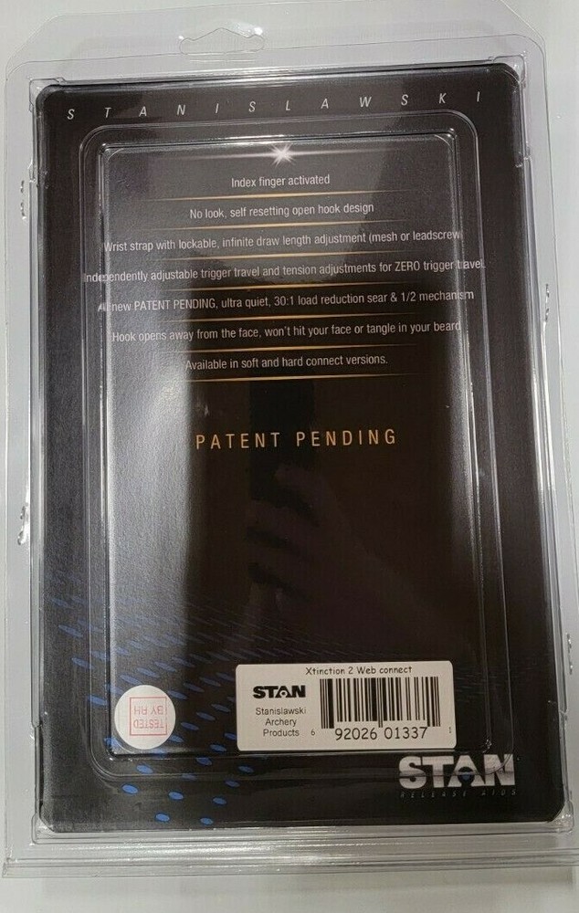 STAN Xtinction 2 Index Release - Black- Size LG