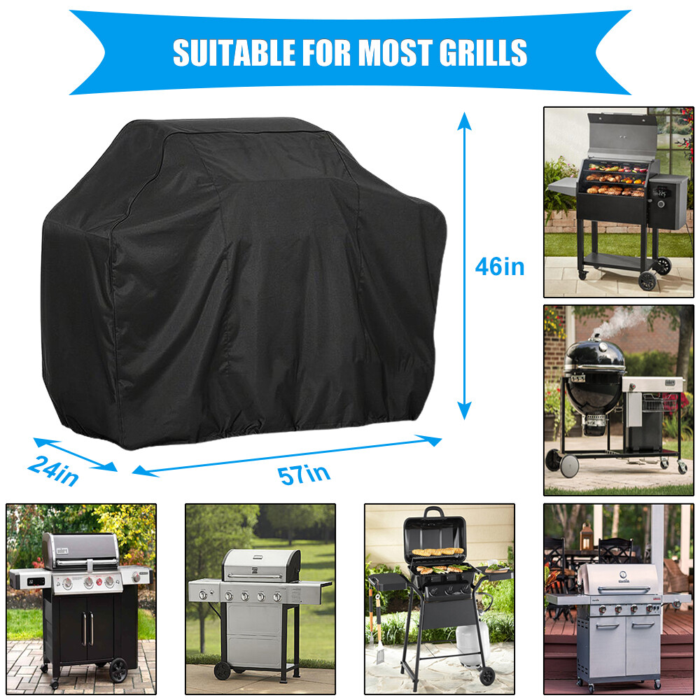 BBQ Gas Grill Cover 57 Inch Barbecue Waterproof Outdoor Heavy Duty UV Protection