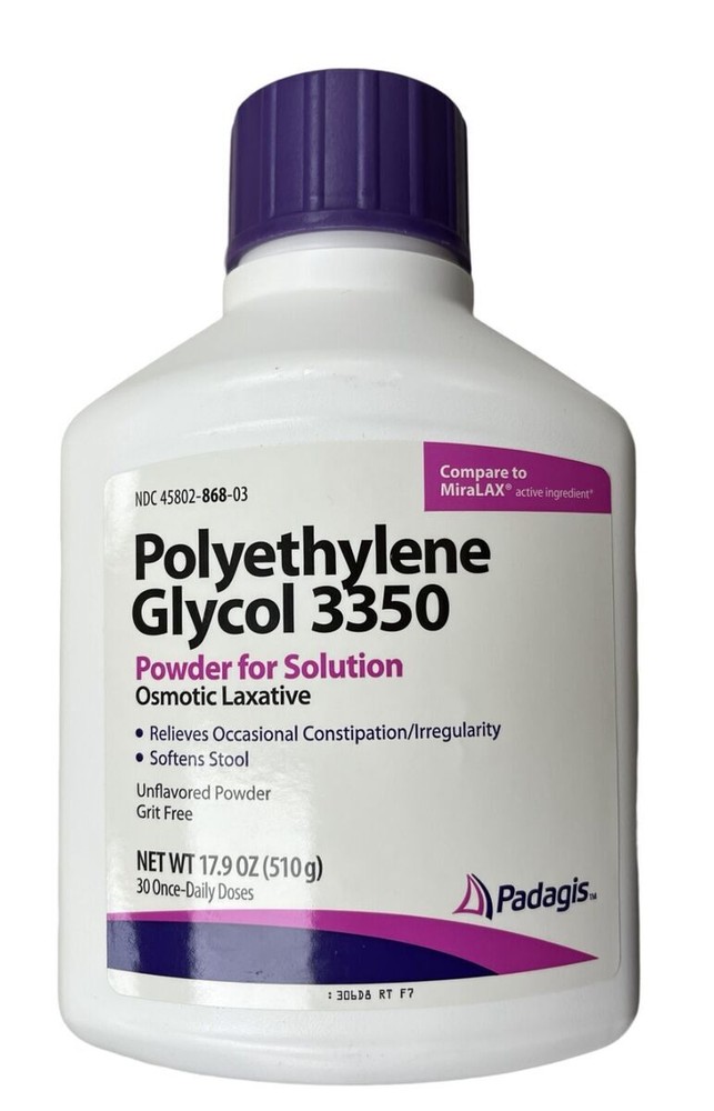 Perrigo Polyethylene Glycol Osmotic Laxative Solution Constipation Relief 17.9oz