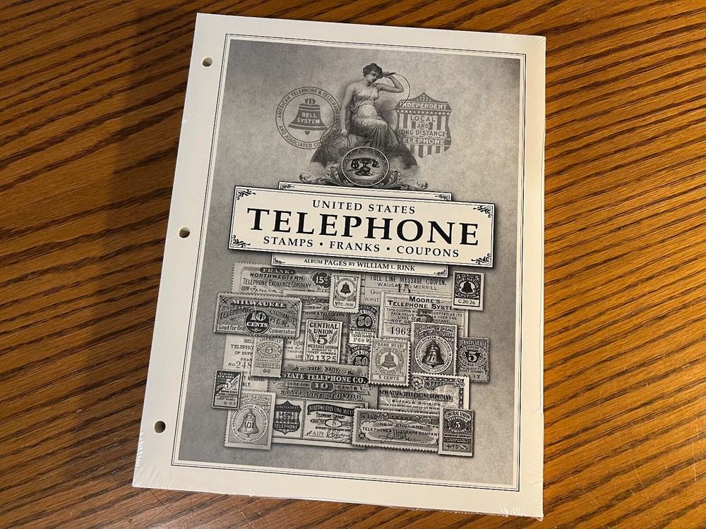 U.S. Telephone Stamp Album Page Set United States Revenue BOB Collection Book