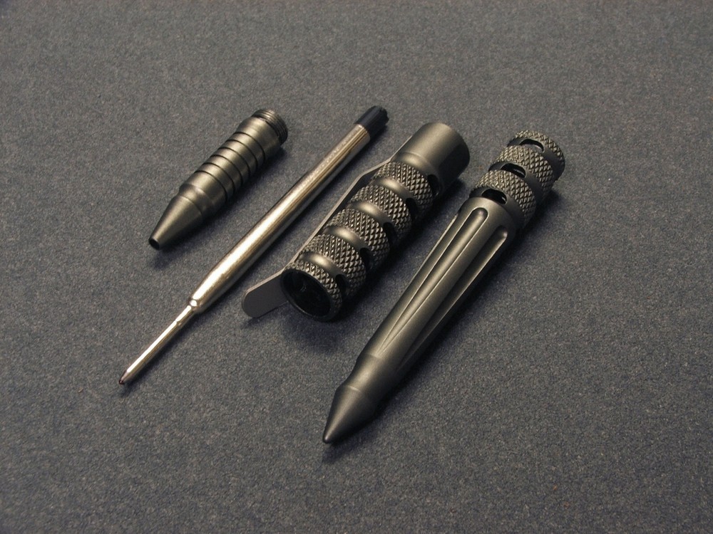 DEFENDER TACTICAL PEN ANODIZED BATTLE GREY
