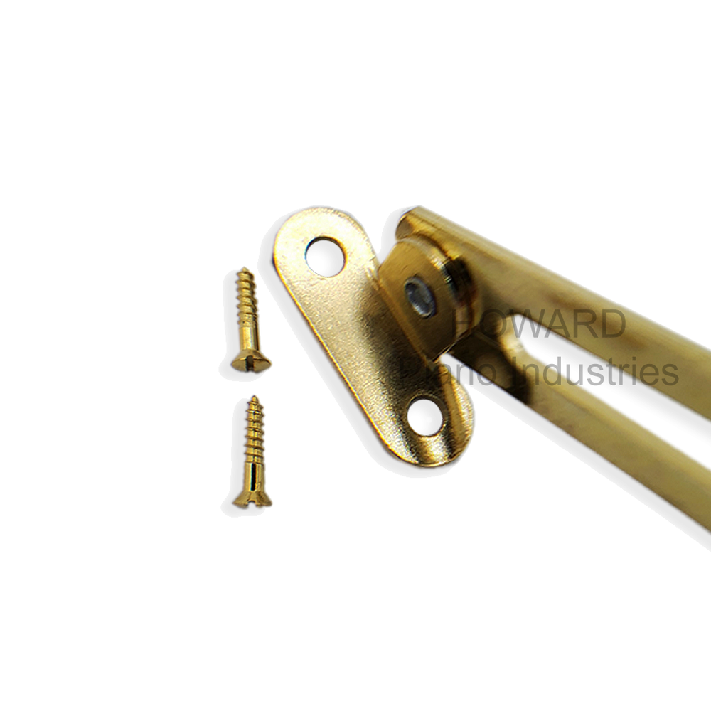 Piano Bench Lid Support/ Prop Brass Hardware Compact Design - Screws Included