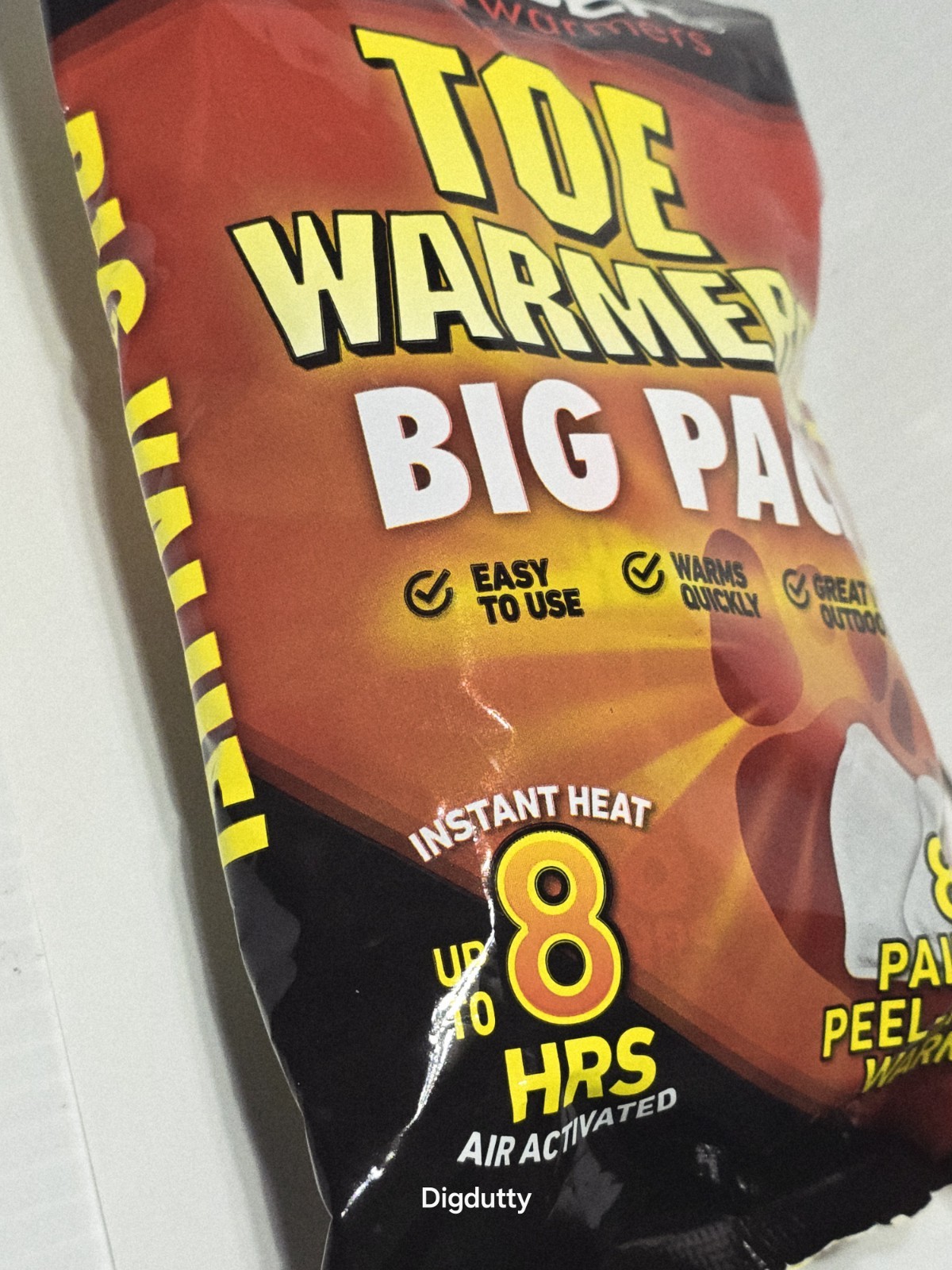 8 Pairs - Grabber Toe Warmers Big Pack PEEL-N-STICK 8 Hours of Heat Exp 9/27
