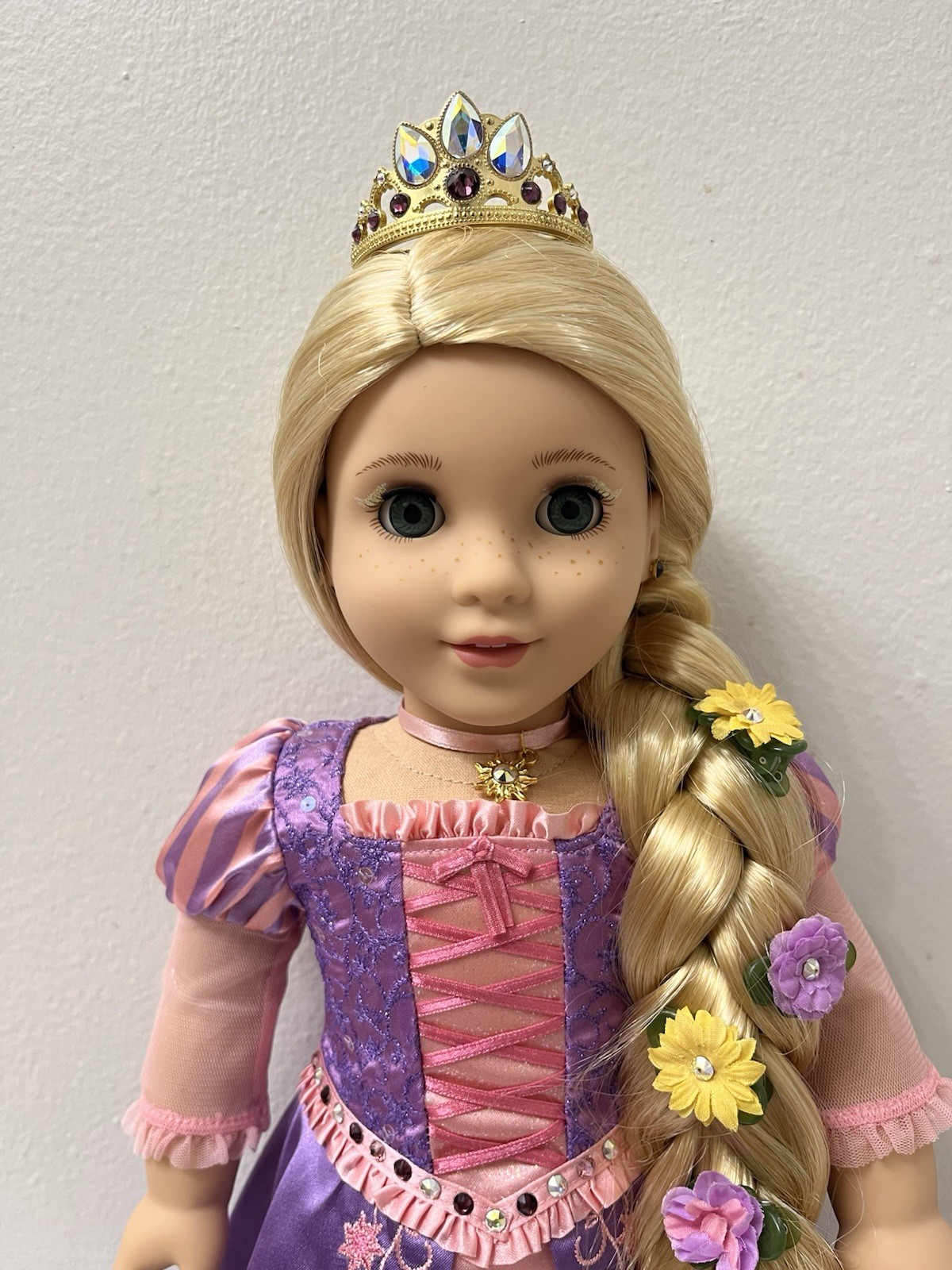 American Girl Disney Princess Rapunzel Collector Doll with Swarovski Crystal