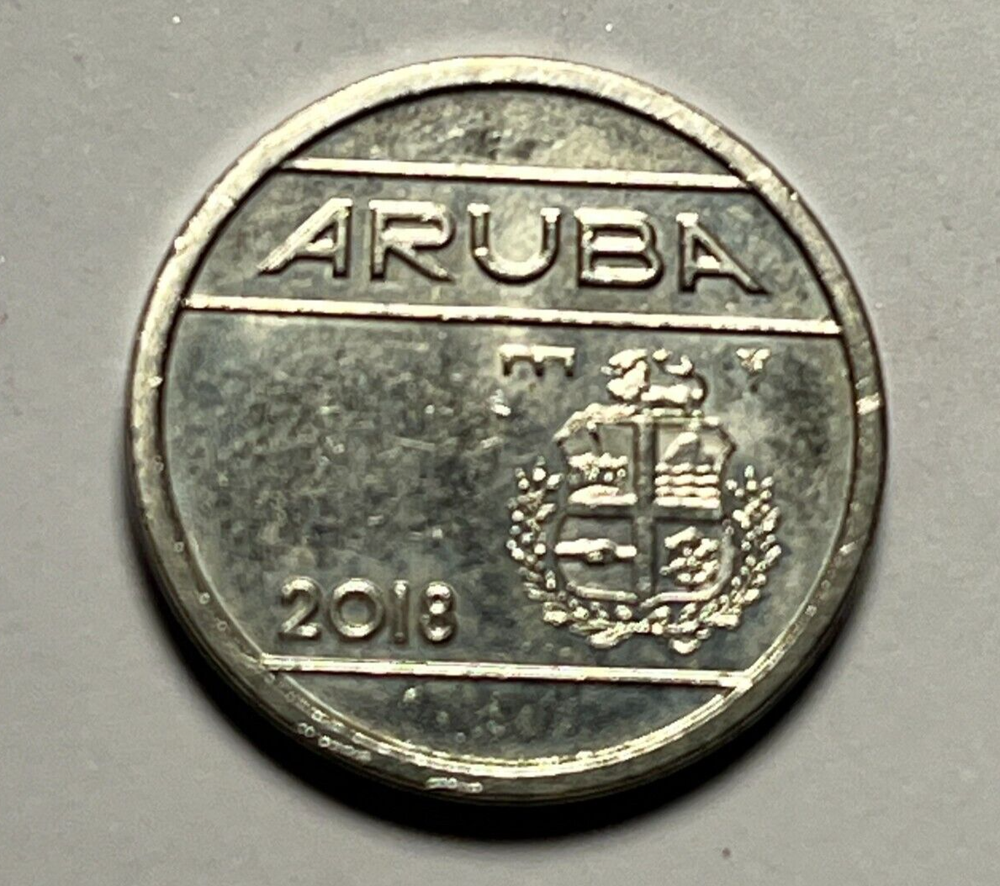 2018 Aruba 25 Cents