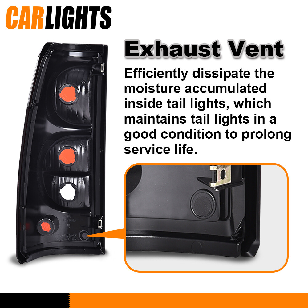 2PCS Tail Lights Fit For 2003-2006 Chevy Silverado 1500 2500 3500 HD Brake Lamp