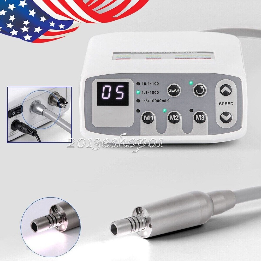 Dental LED Brushless Micro Motor E-Type/1:5 LED Fiber Optic Contra Angle