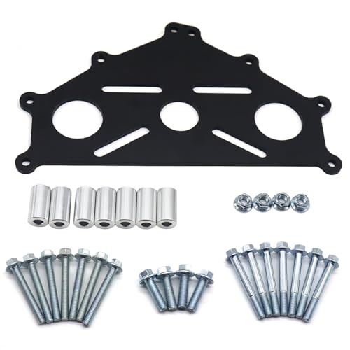 Engine Safe Stand Adapter Plate Compatible with Chevy Small/Big Block and LS
