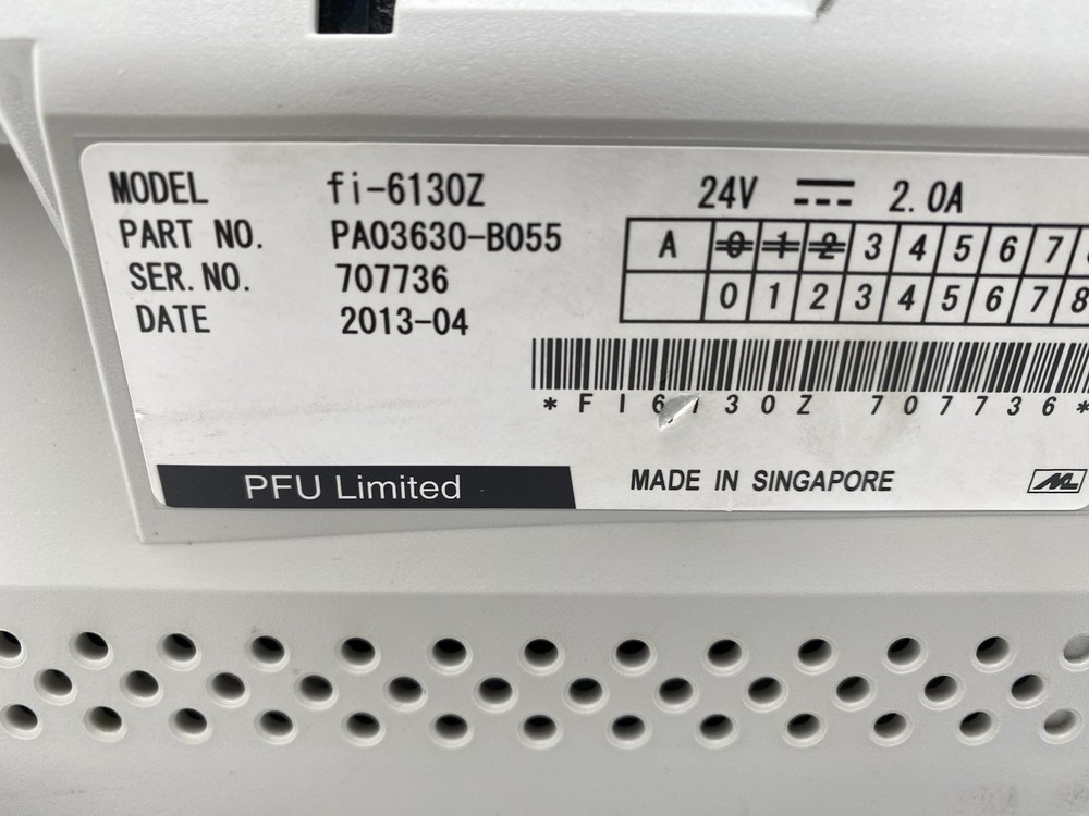 Fujitsu fi-6130Z Scanner High Speed Document Feeder Reliable Performance