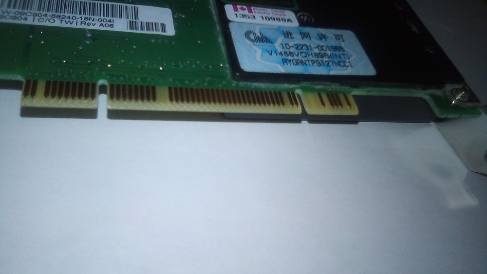 Lucent Technologies 56K PCI Modem Model V1456VQH89B(INT)