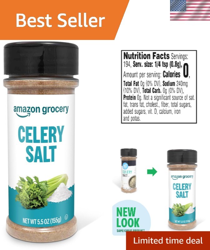 5.5 Oz Celery Salt – Real Ingredients, No Additives – Taste the Difference