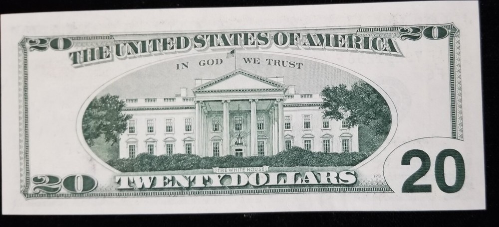 US 20 Dollar Bill Error