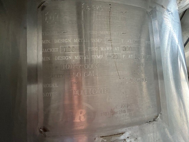 Steam Jacketed Kettle 50 Gallon