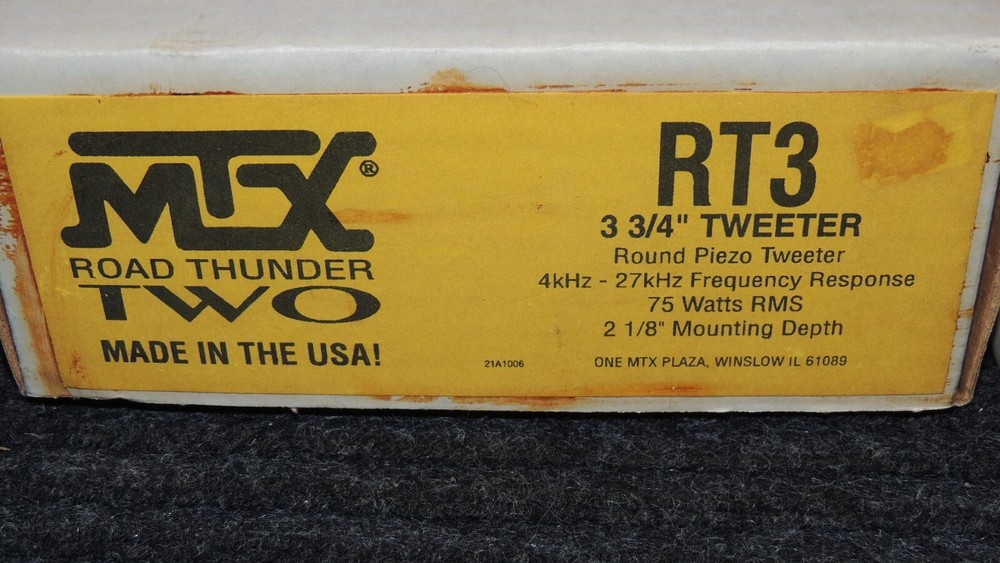 MTX RT3 3 3/4" Tweeter Road Thunder Two