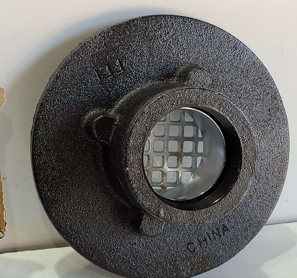 PROFLO Cast Iron Square Chrome Shower Drain 2" IPS Connection