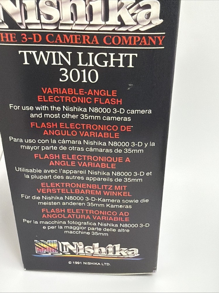 Nishika Twin Light 3010 Variable Angle Electronic Flash