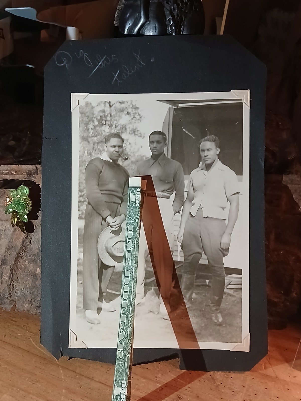 Antique African American *COLORED FRIENDS * CALVIN LITTLEJOHN * FORT WORTH TEXAS