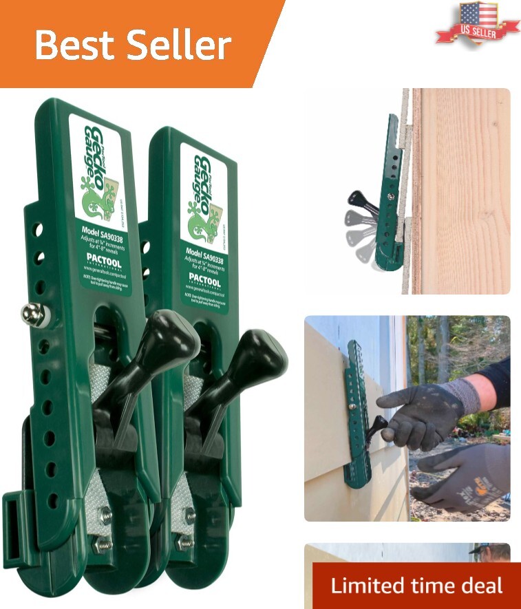 Hands-Free Siding Gauge Clips - Efficient Tool Set for 3/8-Inch Siding Projects