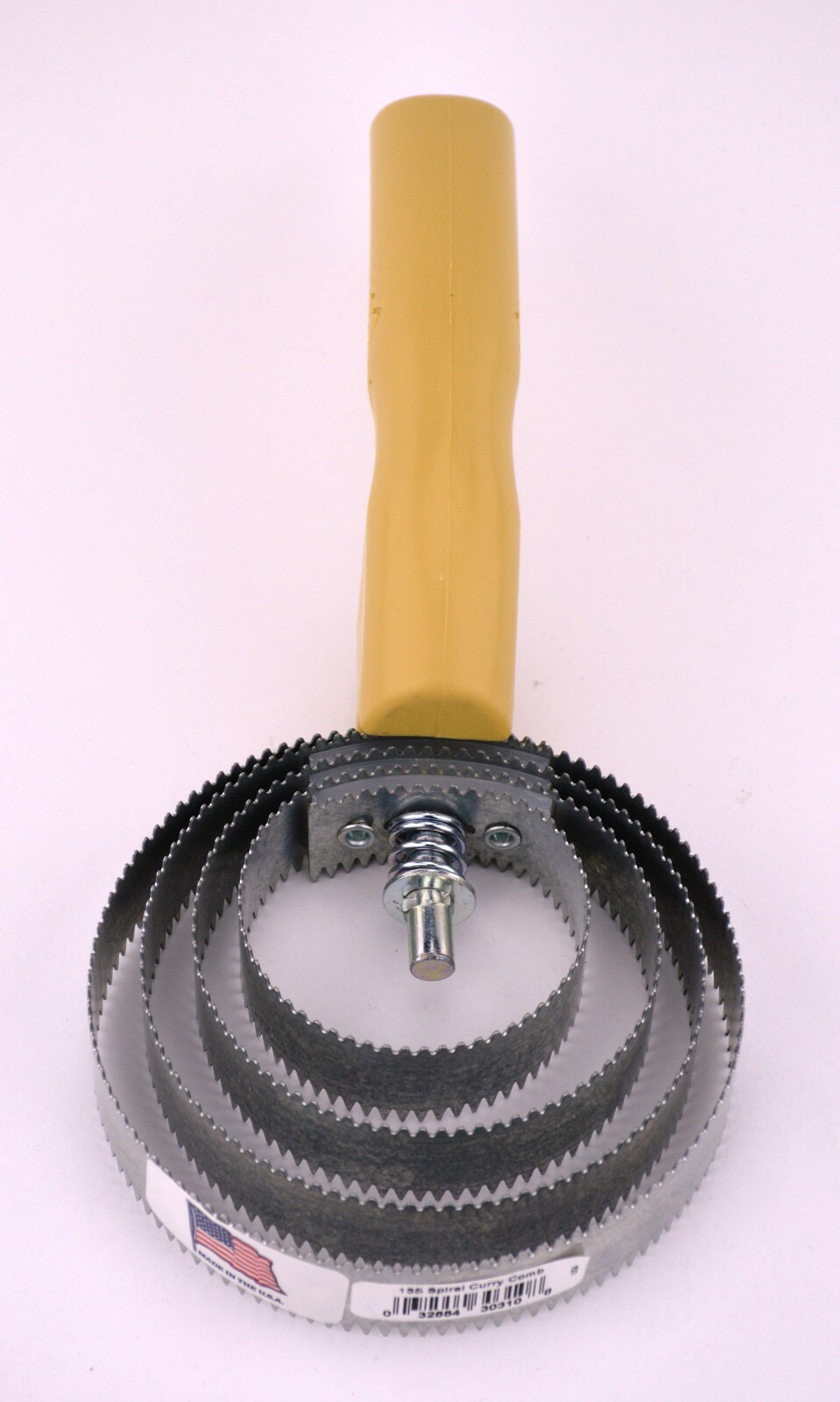 Decker Curry Comb 15-S Spiral Reversible Curry Comb, Steel, Choice of Colors