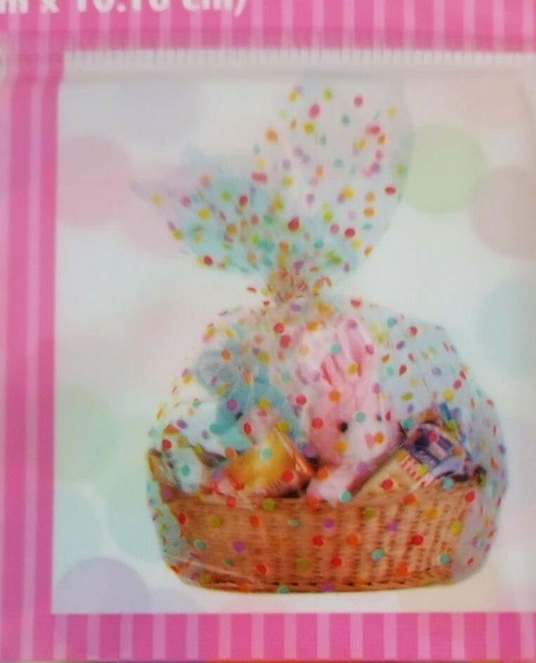 Polka Dot Easter Basket Wrap - 2 Pack