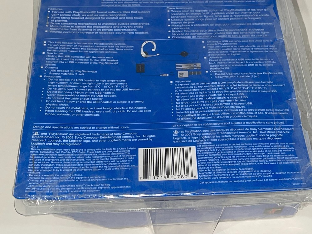 Logitech USB Headset Compatible with Sony PlayStation 2 - Open Box