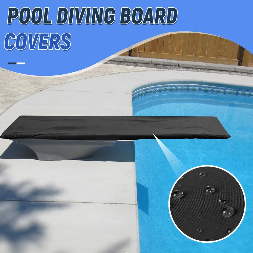 10ft Pool Diving Board Protector, High Strength Polyester Material, Drawstrin...