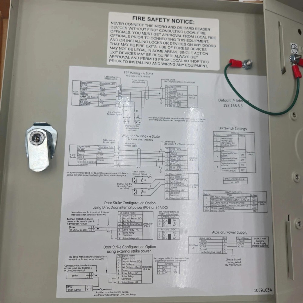 GE UTC DD1FC Direcdoor Controller Access Control Poe Based Unit