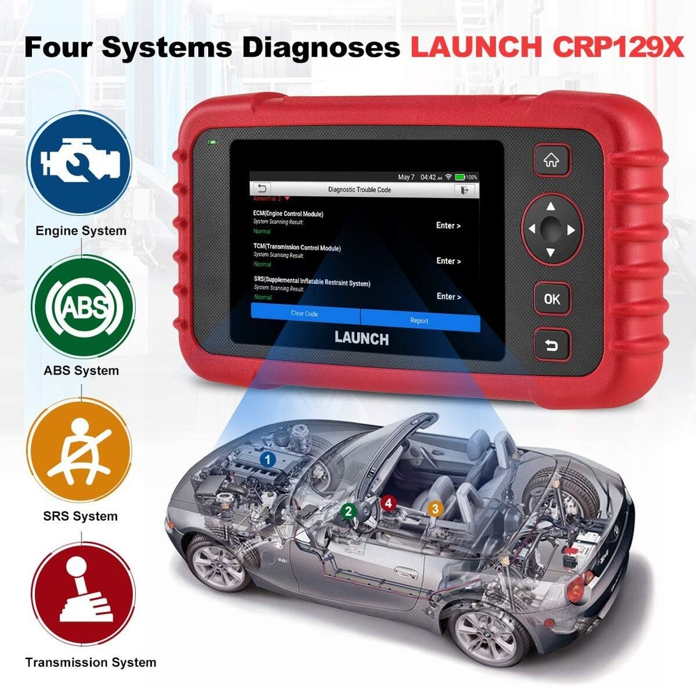 LAUNCH CRP129X Elite 2024 New OBD2 Scanner FCA AutoAuth Auto VIN Injector Coding