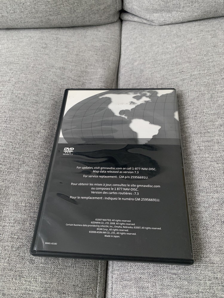 GM North American Map DVD 7.3