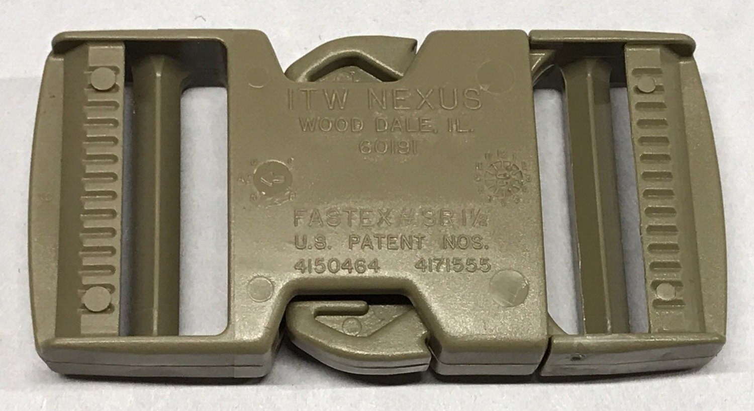 ITW NEXUS Coyote FASTEX Buckle ( # SR 1 1/2 ) 3 1/4 " x 1 1/2 " NOS