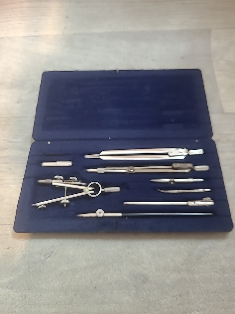 Vintage Drafting Set Protractor Precision Drawing