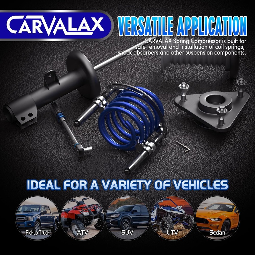 CARVALAX Coil Spring Compressor Tool, 2pcs Automotive Spring Compressor Set w...