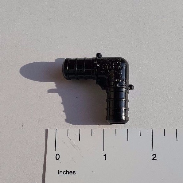 100 PIECE 1/2" PEX ELBOW POLY ALLOY LEAD FREE CRIMP PLASTIC FITTINGS - NSF, CUPC