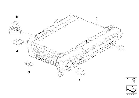 BMW E60 E63 E64 E65 E66 CD PLAYER RADIO MP3 AUX INPUT ADAPTER KIT iPOD iPHONE