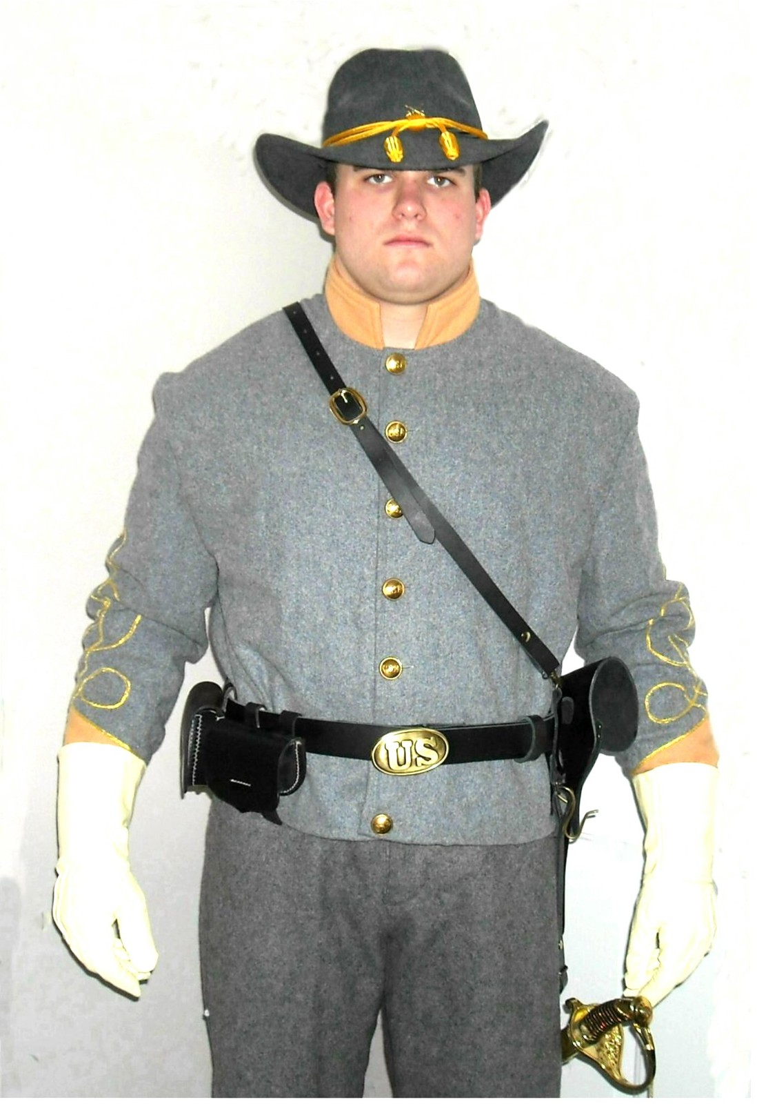 SAM BROWN STYLE SHOULDER STRAP FOR CIVIL WAR BELT - BLACK OR BROWN