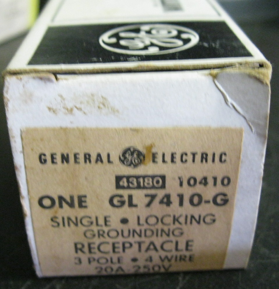 GE GL7410-G Single Locking Receptacle 3 Pole 4 Wire 20A