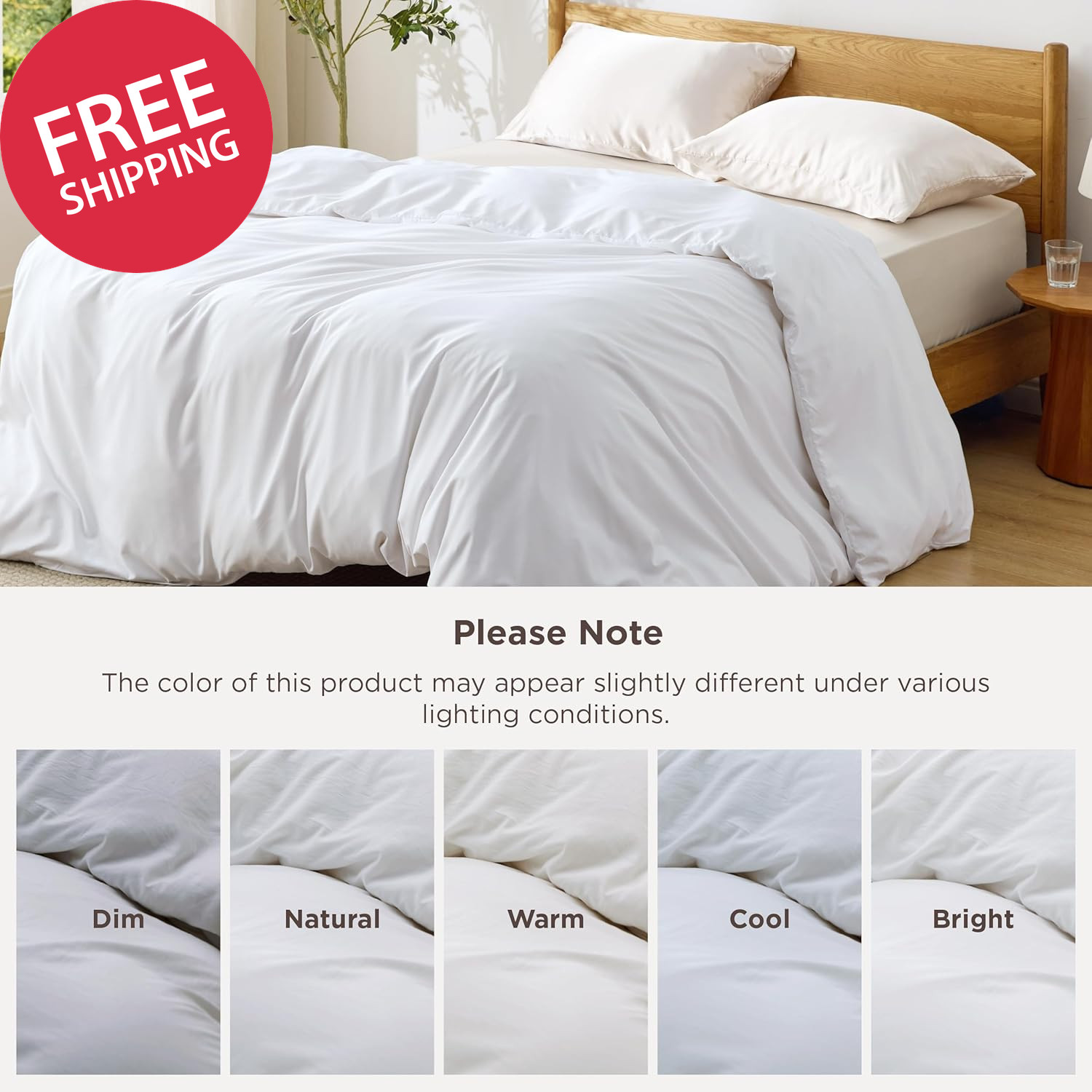 Duvet Cover Queen Size - Only Includes 1 Duvet Cover (90"X90"), Hotel Luxury Sof
