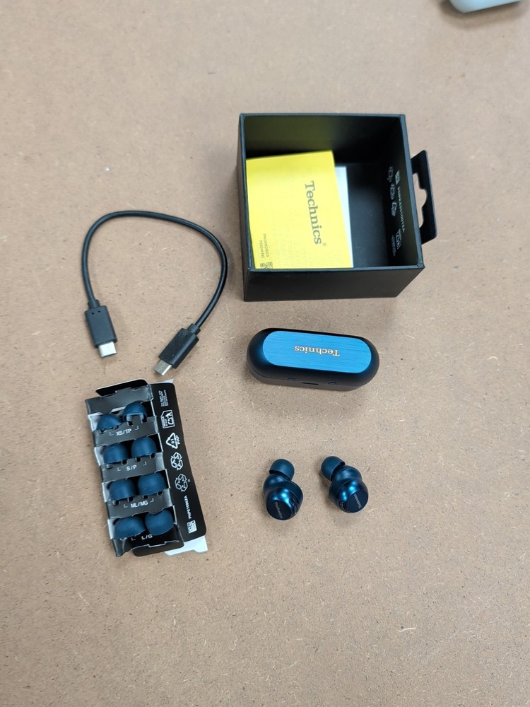 Technics EAH-AZ100 True Wireless Bluetooth Earbuds/ANC/3- Blue