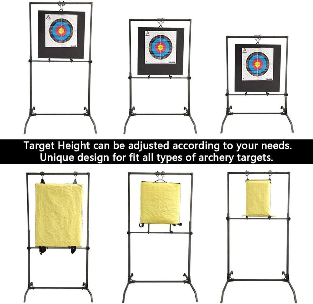 Adjustable Archery Target Stand - Durable Steel Construction