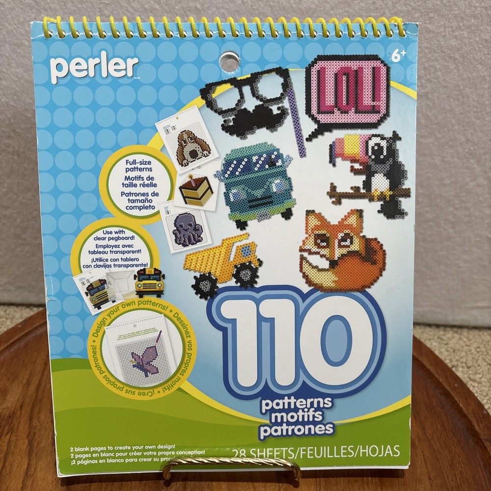 Perler Bead Patterns 110 Ideas Spiral Bound Pad 28 Patterns Ages 6+