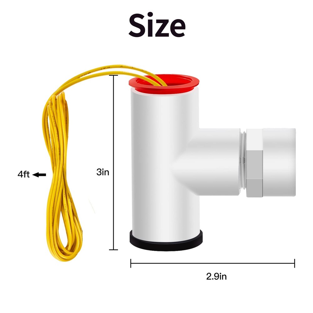 AC Float Switch For HVAC Condensate Safety Switch Replacement Easy Install